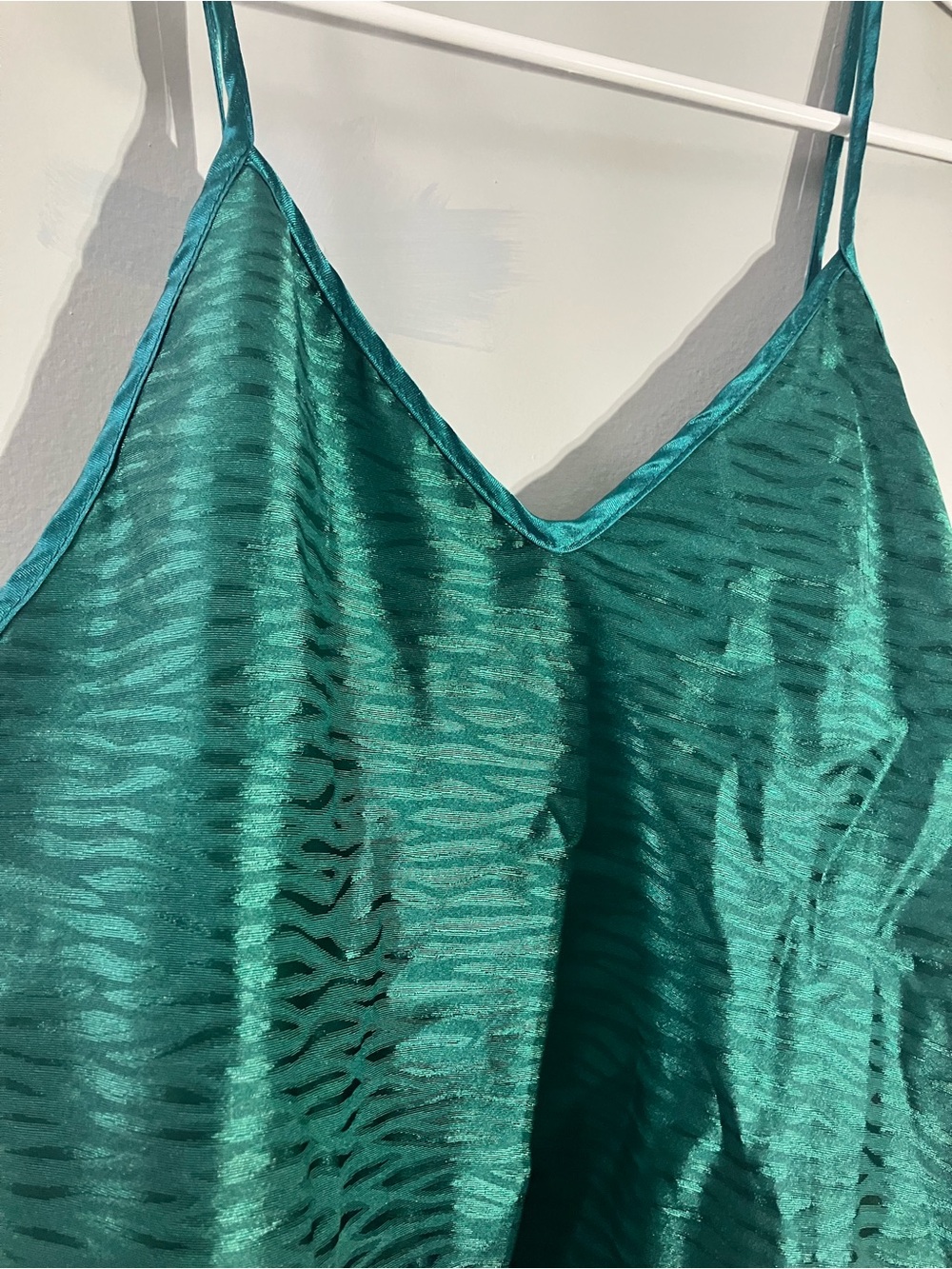 Amazon Teal Green Satin Slip Dress - Picture 2 of 3